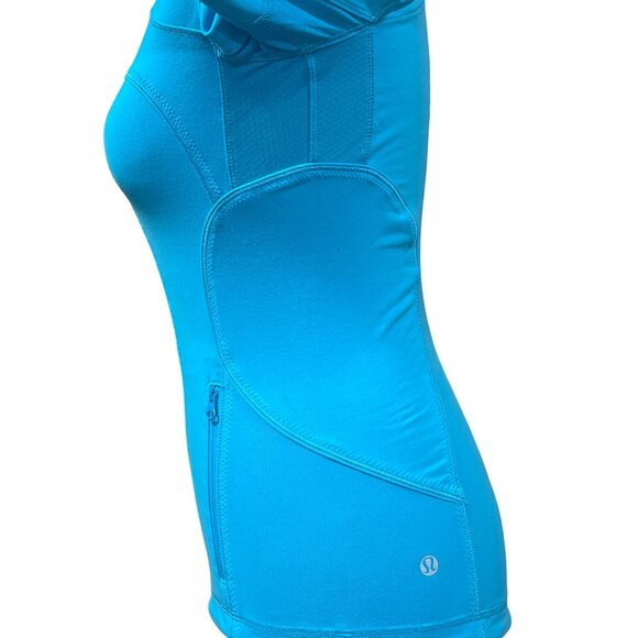 𝓛𝓾𝓵𝓾𝓵𝓮𝓶𝓸𝓷 Women's Blue Zip-Up Jacket S PTP 15" - Picture 4 of 7